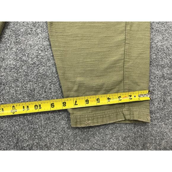 Free People Bay To Breakers Cargo Pants S Harem Lagenlook Boho Baggy Pine Green - Picture 14 of 16